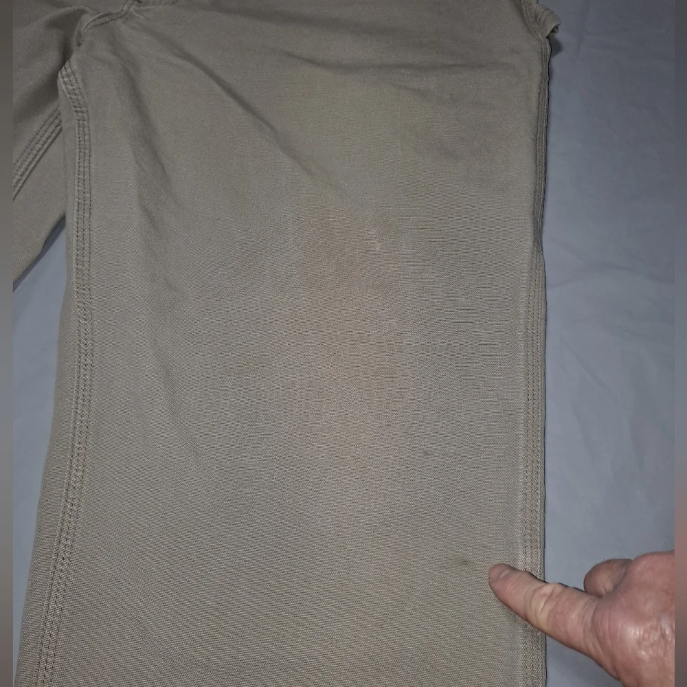 Carhartt Vintage Carpenter Work Pants 42x30 actual 42x29 Tan Slightly Distressed